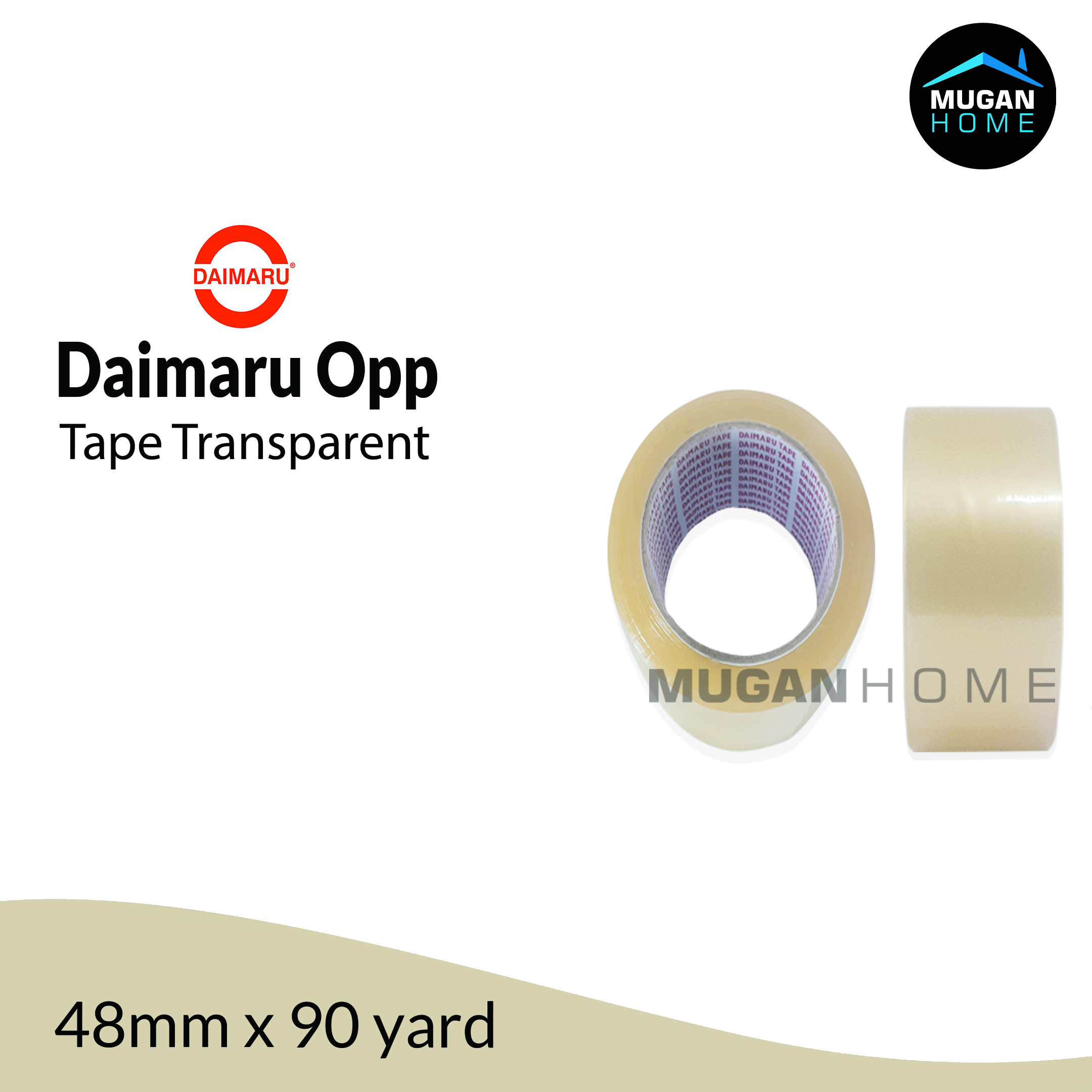 DAIMARU OPP TAPE 48MM X 90YARD TRANS 