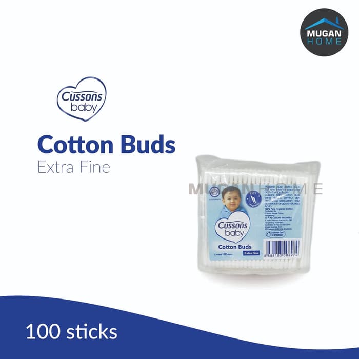CUSSONS BABY COTTON BUDS 100STICKS EXTRA FINE 